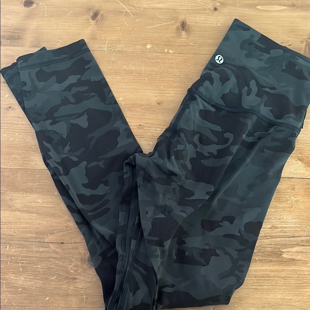 Lululemon Athletica Black and Gray Leggings
